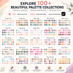 Color Palette Bundle for Procreate, 400+ Color Swatches & Palettes