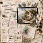 Realistic Watercolor Brushes for Procreate, Texttures, Stamps, & Brushes Bundle