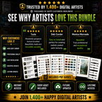 Whole Shop Bundle, All Access Pass, Every Procreate Brush & All Future Brushes Included, Instant Access