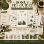 Nature Brushes for Procreate, Forest, Plants, Trees, Leaves, Stamps, Brush Bundle