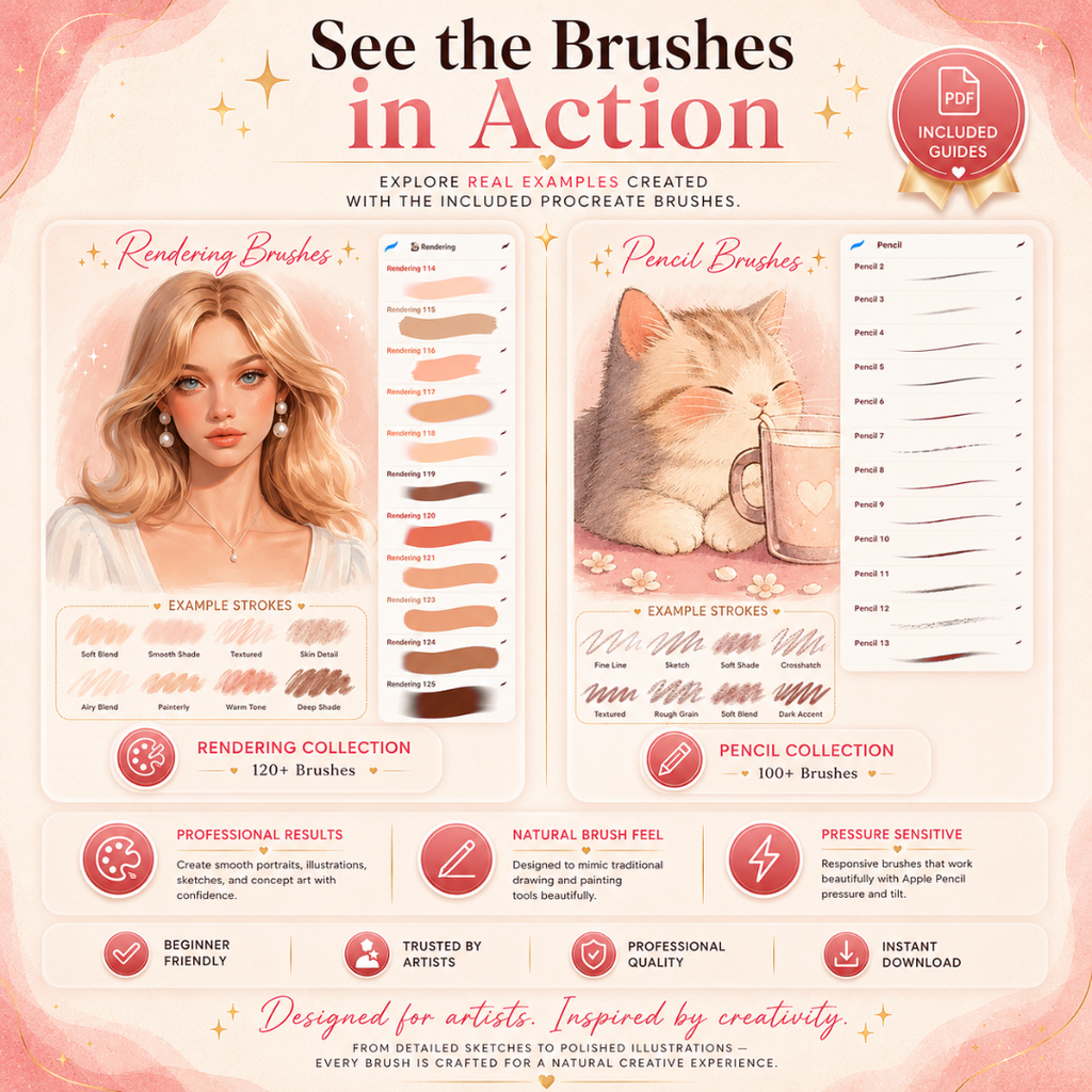 Mega Brush Bundle for Procreate, 4400 Brushes, Instant Download